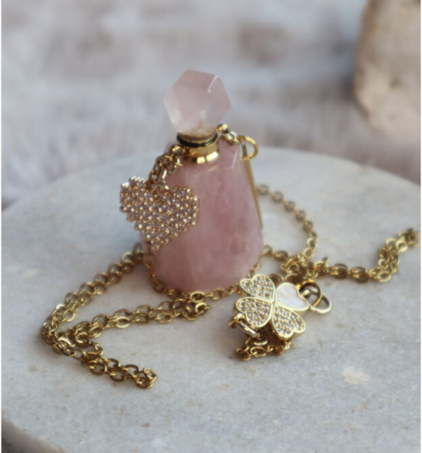 Collier élixir quartz rose